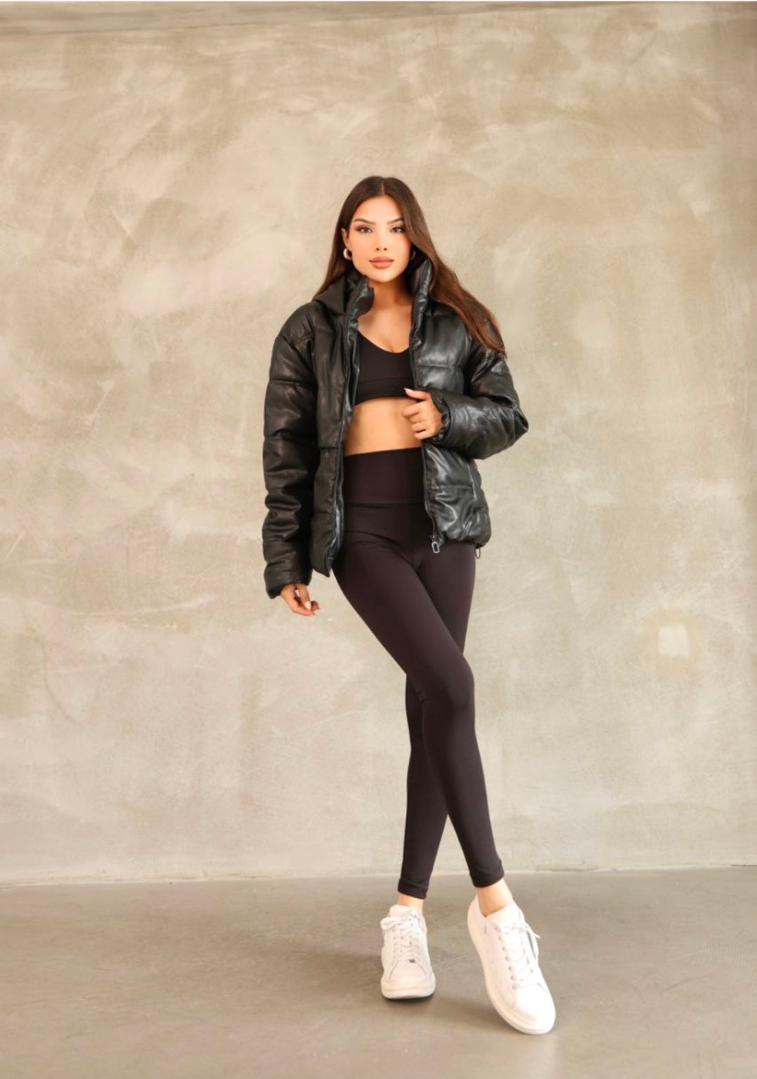 Зимно яке от еко кожа 155