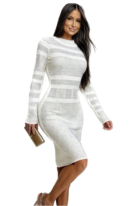 Дамска рокля с камъчета 222