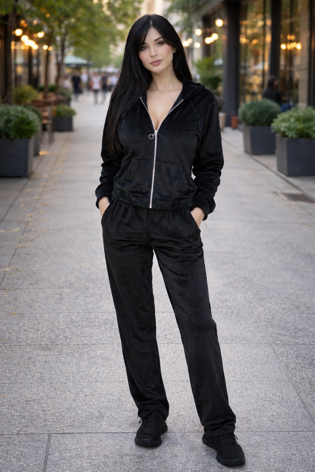 Дамски комплект от кадифе 252