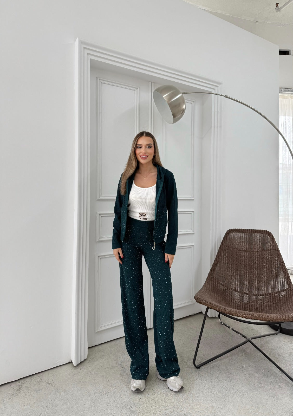 Дамски комплект от три части с камъчета 282