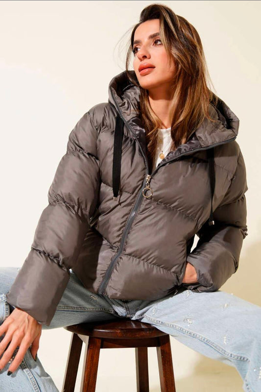 Сиво късо яке 104