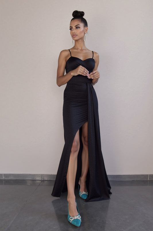 Дамска рокля с камъчета 502/2